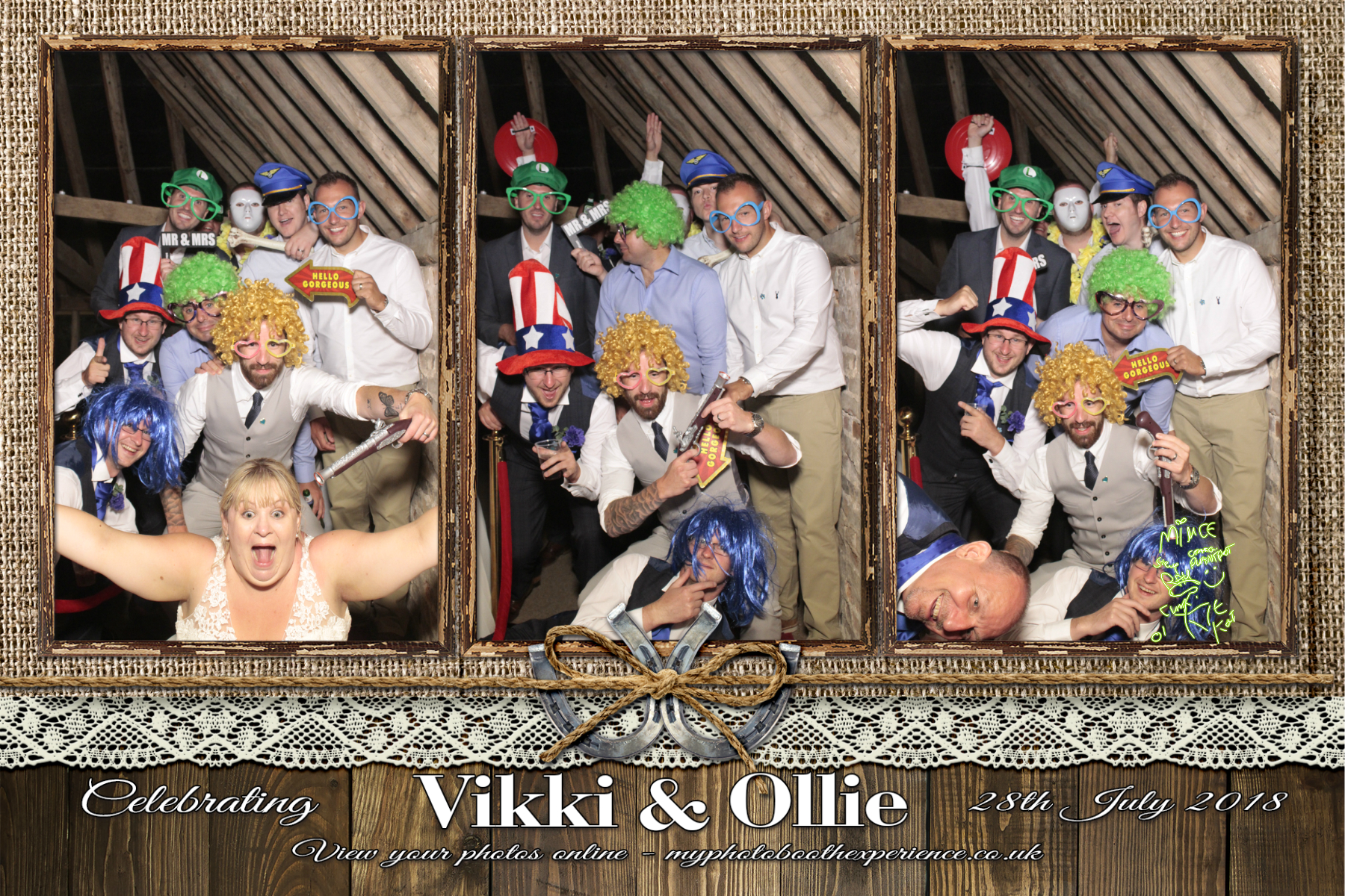 Vikki & Ollie's Wedding | View more photos from the event at gallery.myphotoboothexperience.co.uk/u/MyPhotoBoothExperienceLtd/Vikki-Ollies-Wedding